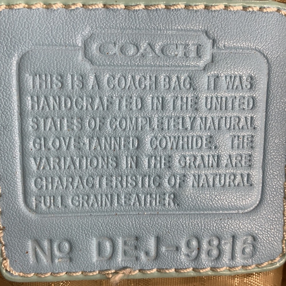 Vintage Coach Hampton pastel scrabble small shoulder bag - Picture 7 of 7